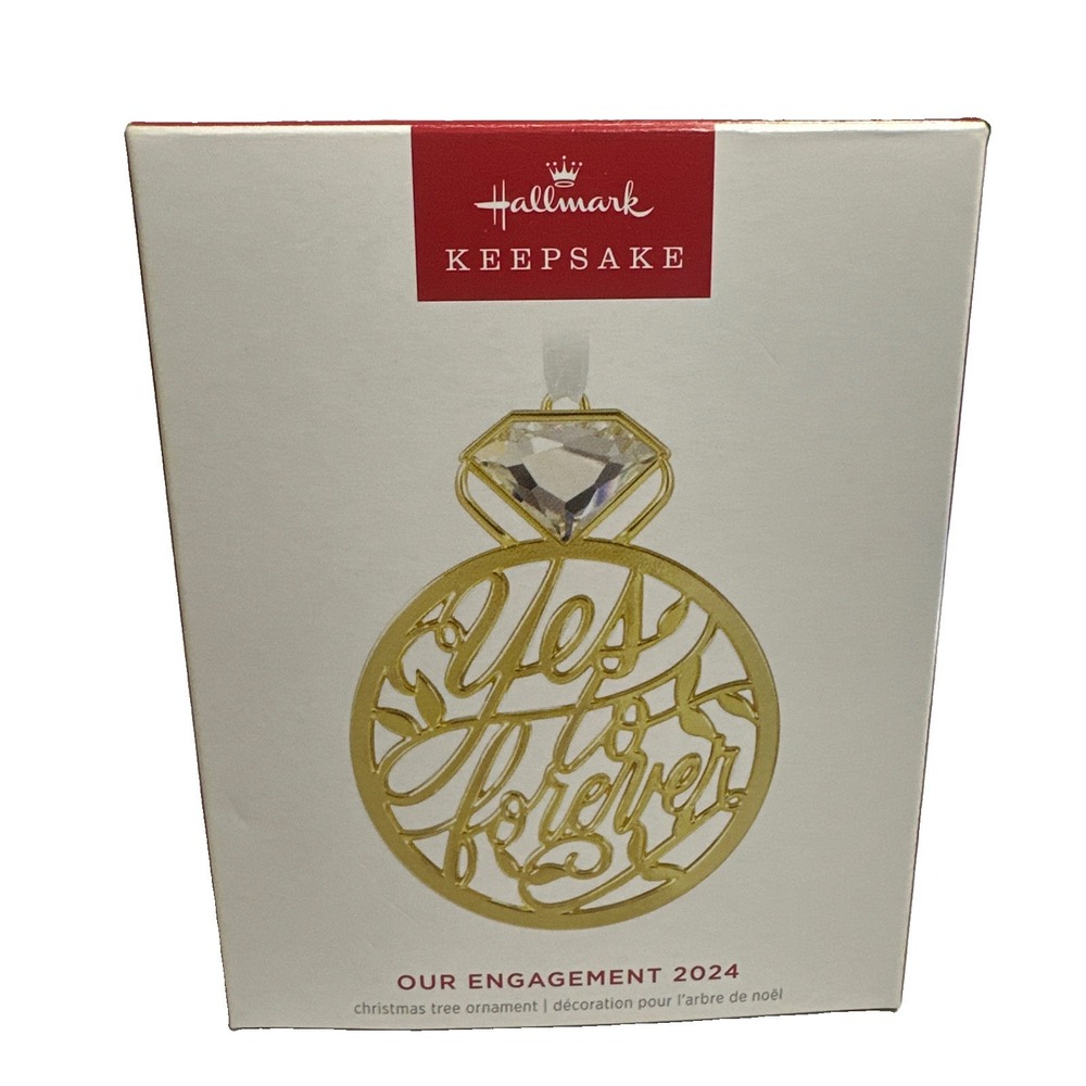 Hallmark Our Engagement 2024 - "Yes To Forever" Keepsake Ornament 2024